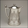 Pitcher, Meriden Britannia Company (American, West Meriden, Connecticut, 1852–98), Silver plate, American